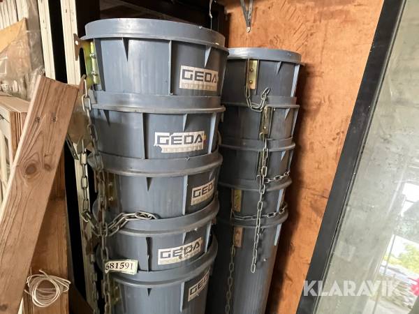 Byggeaffaldsskakter 10 styk Geda Original