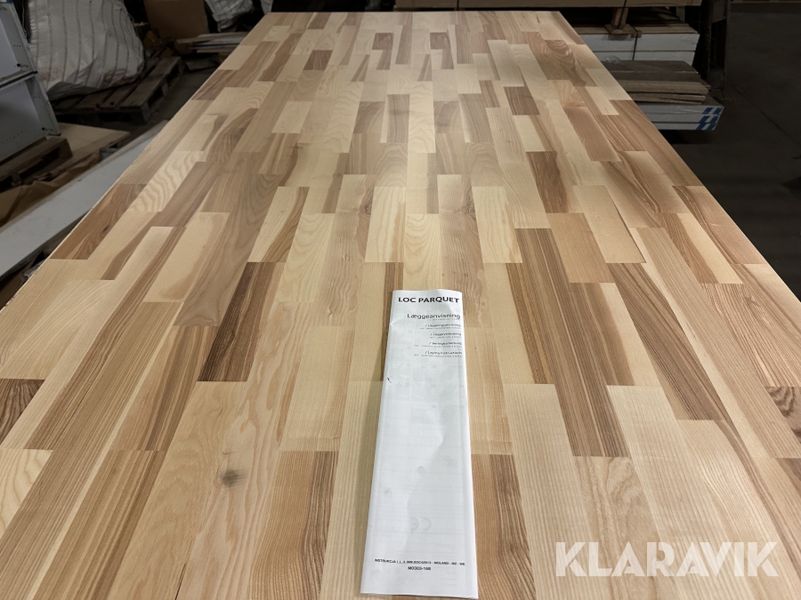 Gulv Moland Loc parket ask UV-matlak 13,3 mm 144 m2