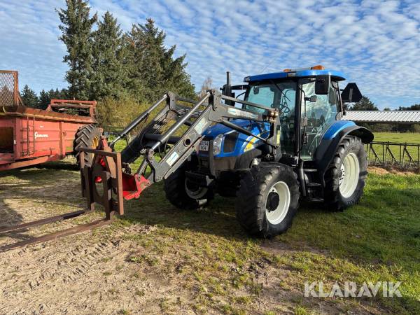 Traktor New Holland TS110A med frontlæsser Trima 360 Professionel