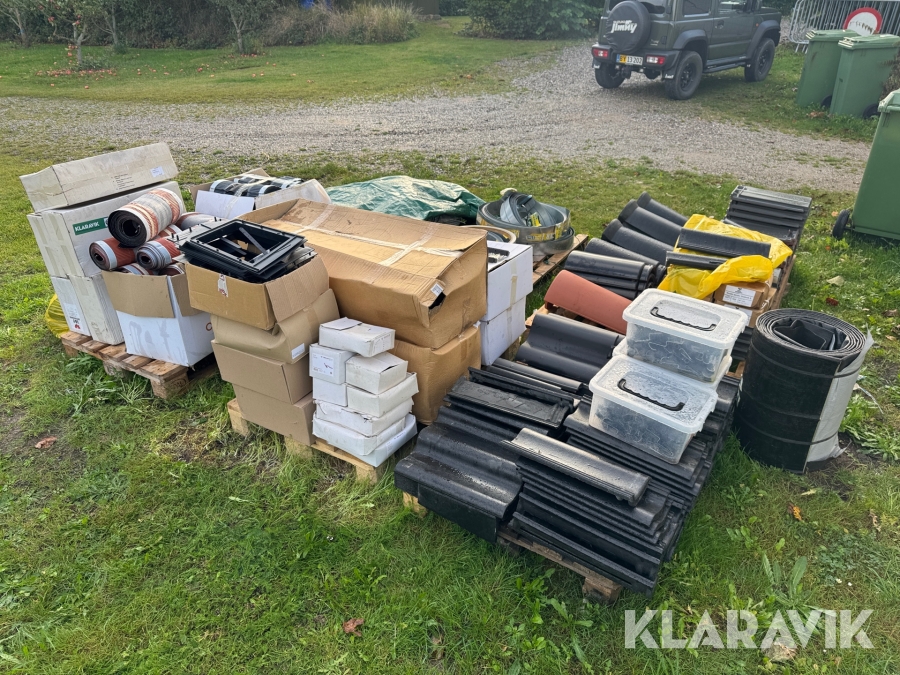 Tagmaterialer diverse restparti lot