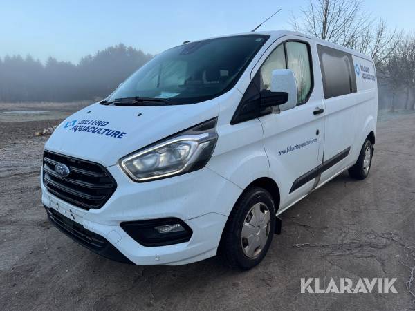 Varebil - Mandskabs-/Materielkørsel Ford Transit Custom 2.0 TDCI 130 HK Kassevogn