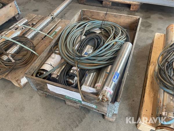 Motor og pumper 6 styk Grundfos - franklin -lowara