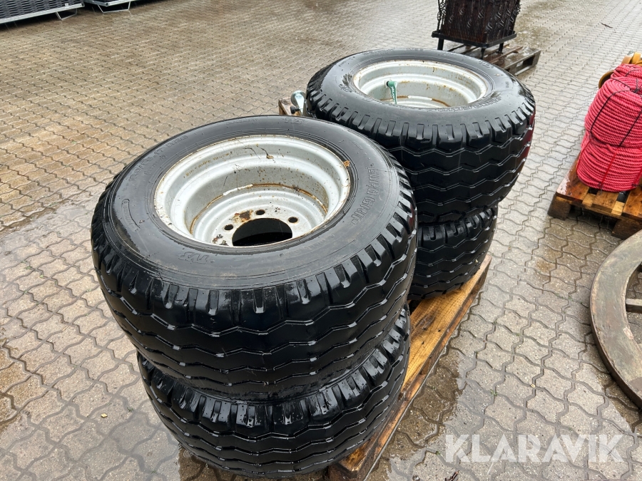 Hjul minilæsser 4 styk