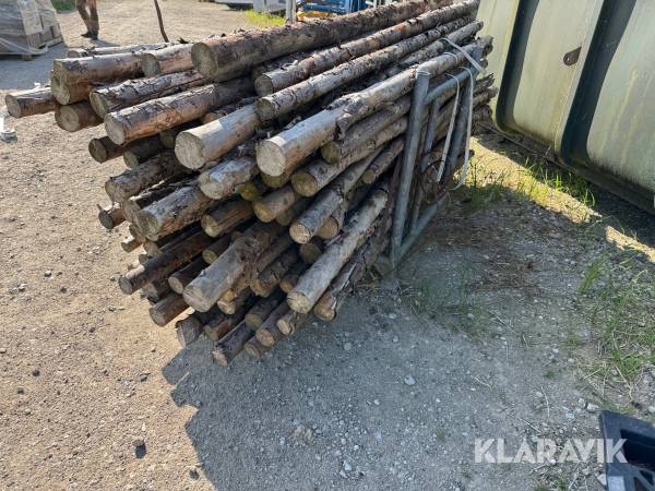 Rafter med bark