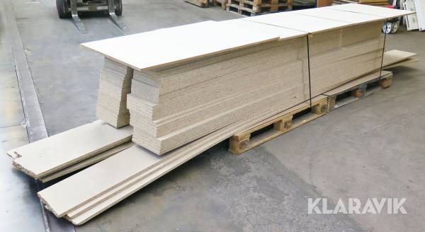 Parti spånpladestrimler 19 mm 60 styk