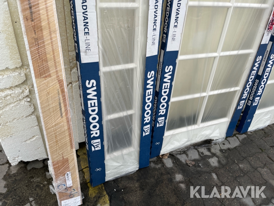 Dørplader glas. Swedoor 5 styk