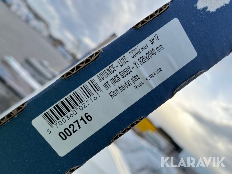 Dørplader glas. Swedoor 5 styk