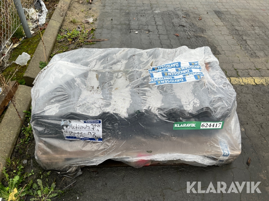 Tagplader Swisspearl Halve sort/ blå 27 styk