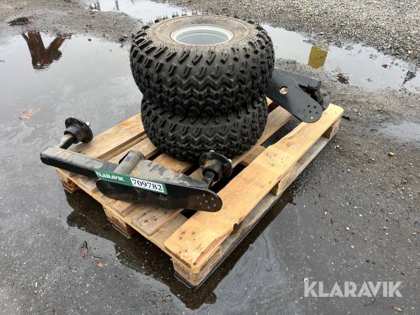 Boogieaksler med hjul 2 styk