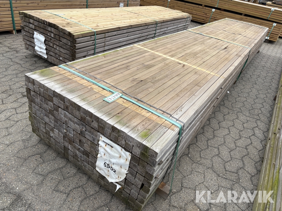 Trykimprægneret reglar - 220 styk