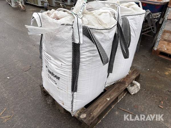 Bakkemørtel Weber 0-4 mm 2x250 liter