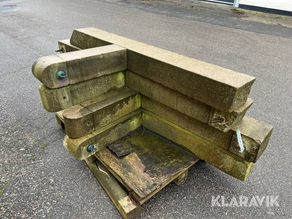 Afskærmning Granit 4 styk