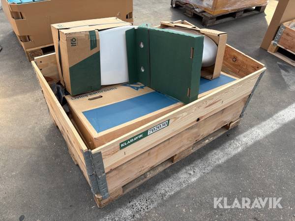 Toilet, vask, spejl og afløb Ifö, Duravit