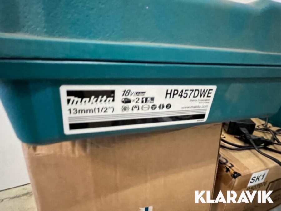 Batteri/lade sæt Makita HP457DWE