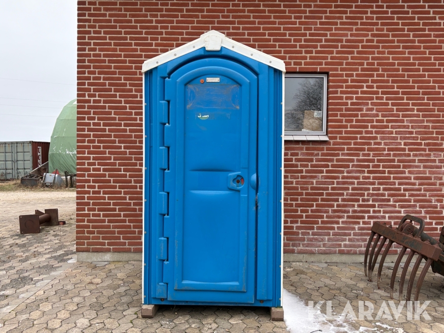 Toilet- og badeskur med tank 220l