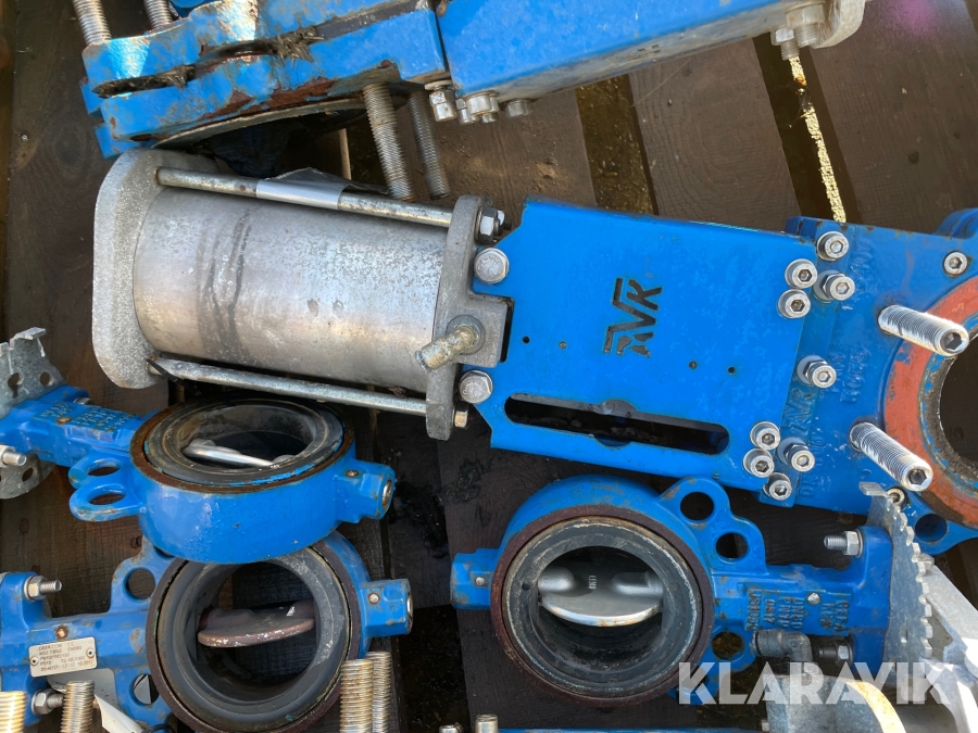 6 x ventiler AVR DN100//PN10, Esbjerg, Klaravik auktioner