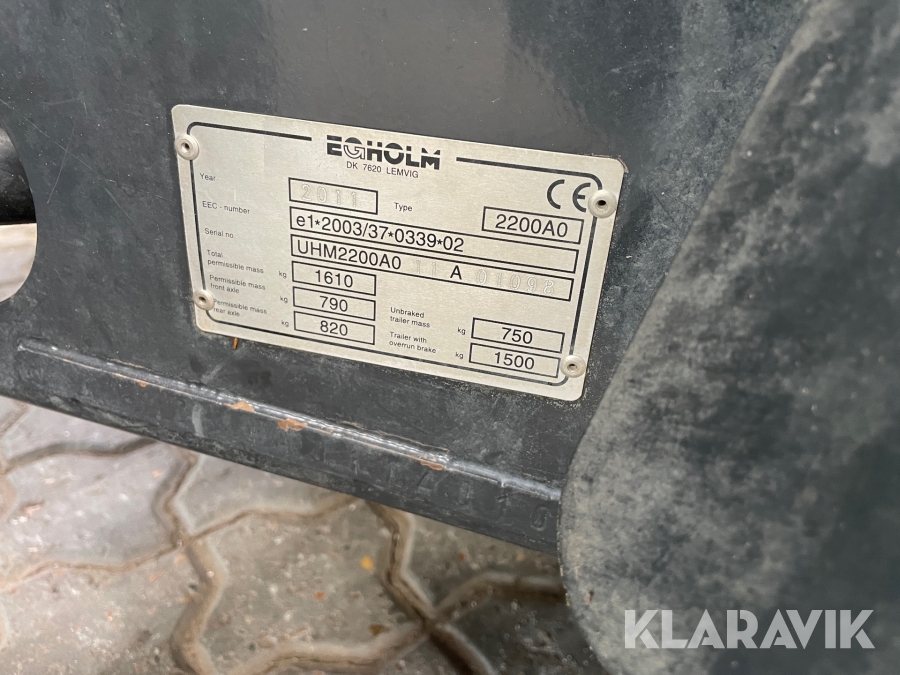 Klipper Egholm City ranger 2200 med klippebord