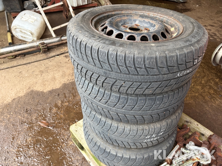 Dæk med fælg Michelin - 4 styk