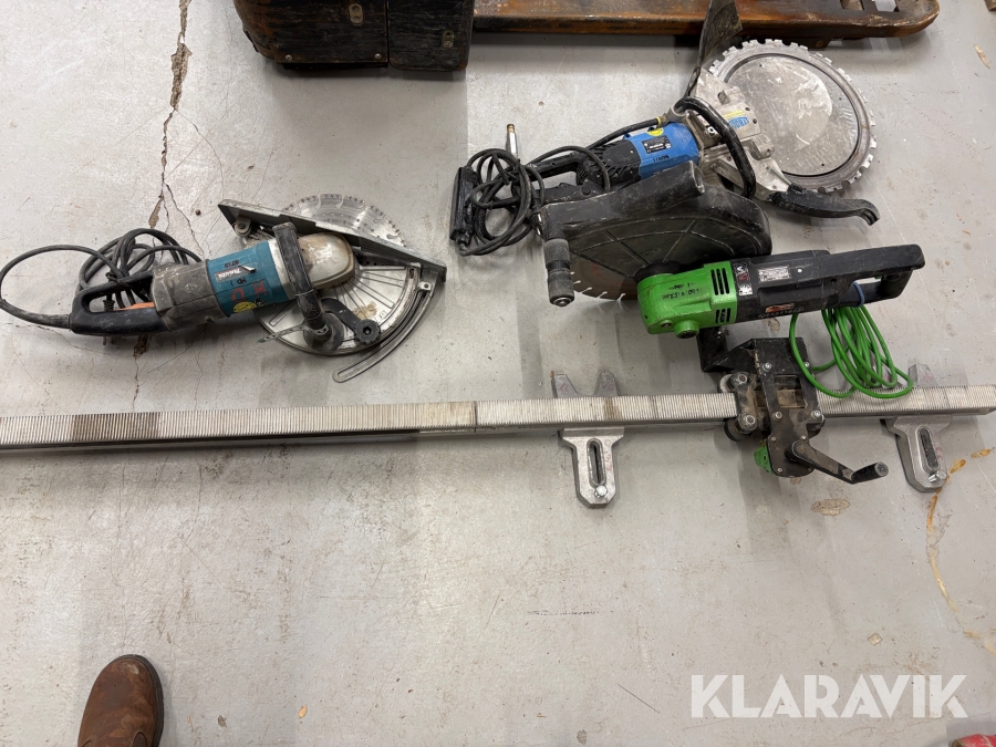 Tørskære Forskellige Mærker Tyrolit, makita