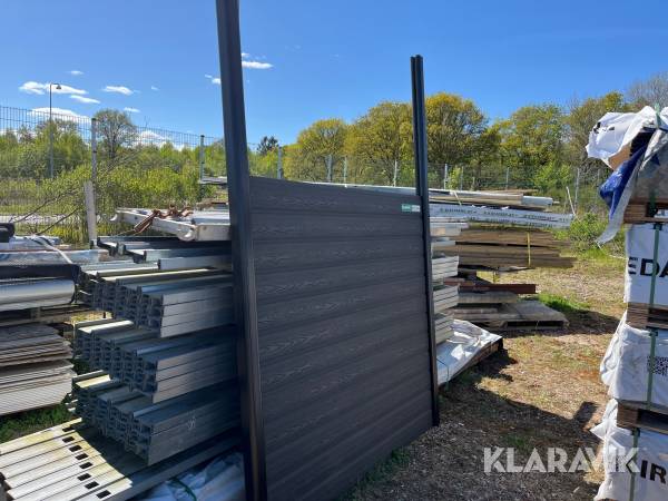 Komposit hegn Kirkedal 10 sæt af 180 cm