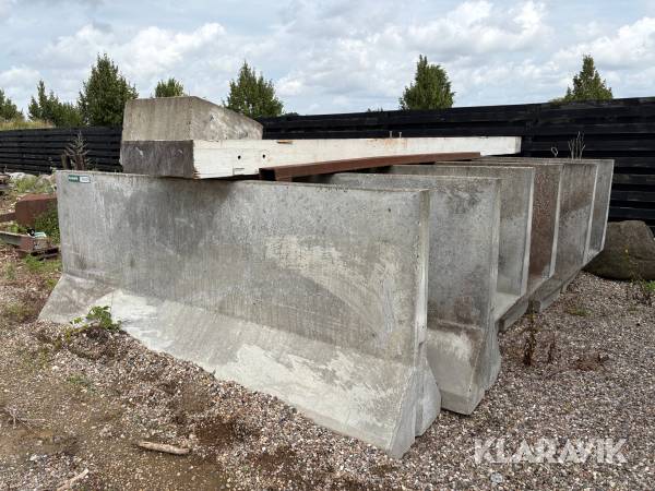 Beton barriere og klodser