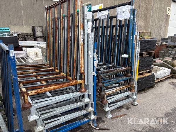 Stål glasstativer Glassolution / scanglas 10 styk