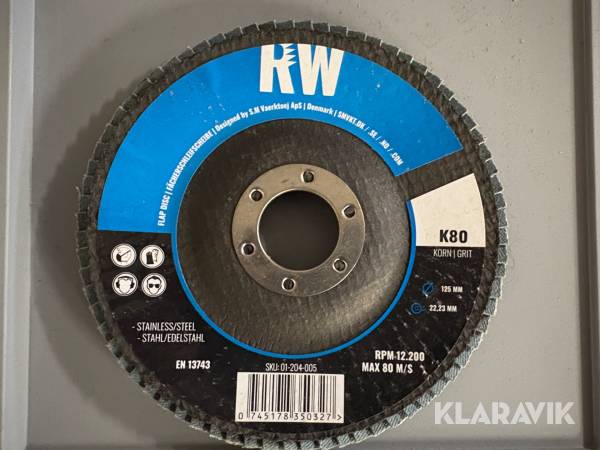 Slibeskive RW K80 600 stk