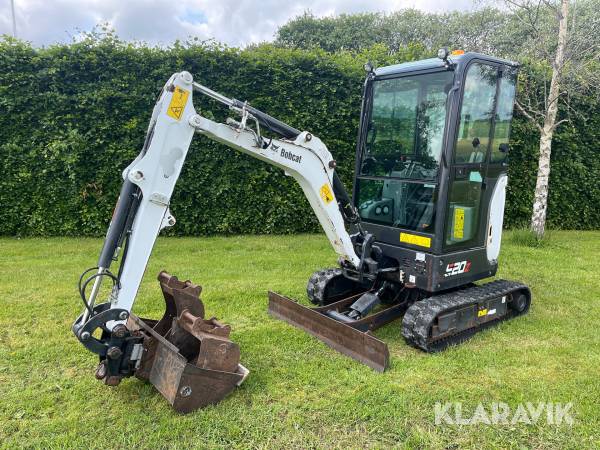 Minigraver Bobcat E20Z - Longarm med Compacttilt