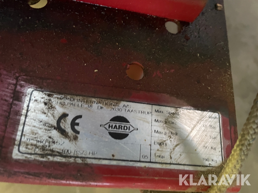 Kærresprøjte Hardi 503/4