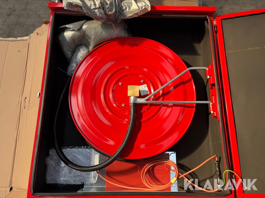 Brandskab Gras 30m 3/4” slange, med svingarm, 90x80x21cm