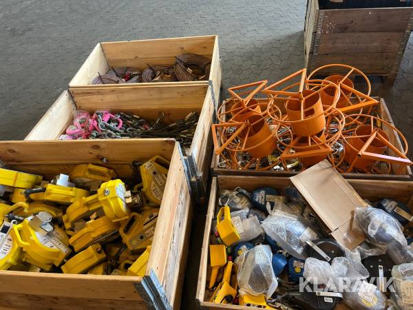 Lot - wire, faldsikring og øvrigt 5 paller