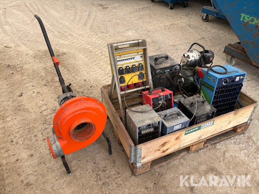 Varmeblæsere og eltavler blandet lot - 1 palle