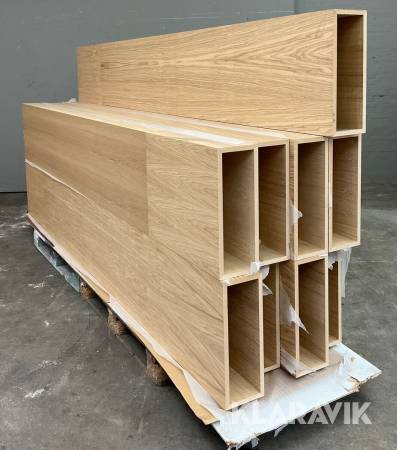 Egefineret MDF kasse 9 styk