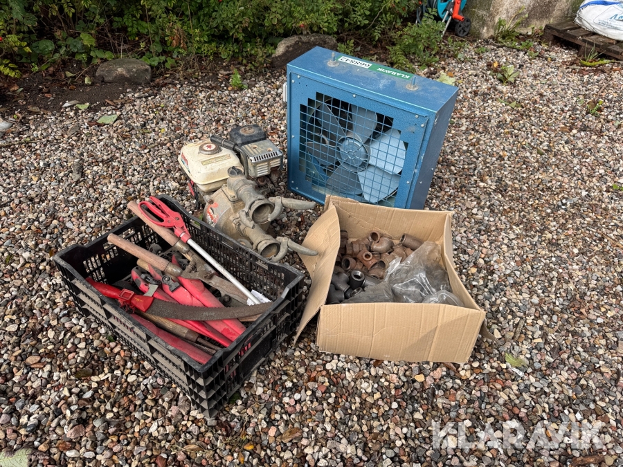 Redskaber, pumpe og blæser LOT