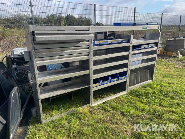 Reol til varebil Finnerup systems