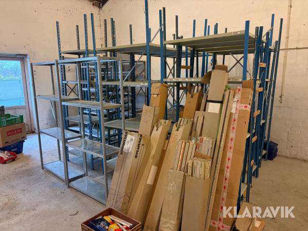 Stort lot Stålreoler og plastikkasser