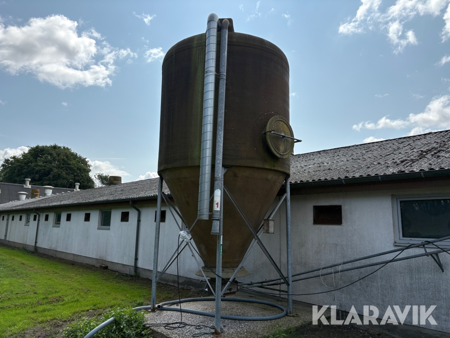 Silo Tunetanken Glasfiber med motor og luge