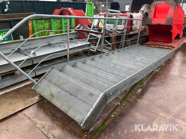 Trappe Galvaniseret stål 14 trin