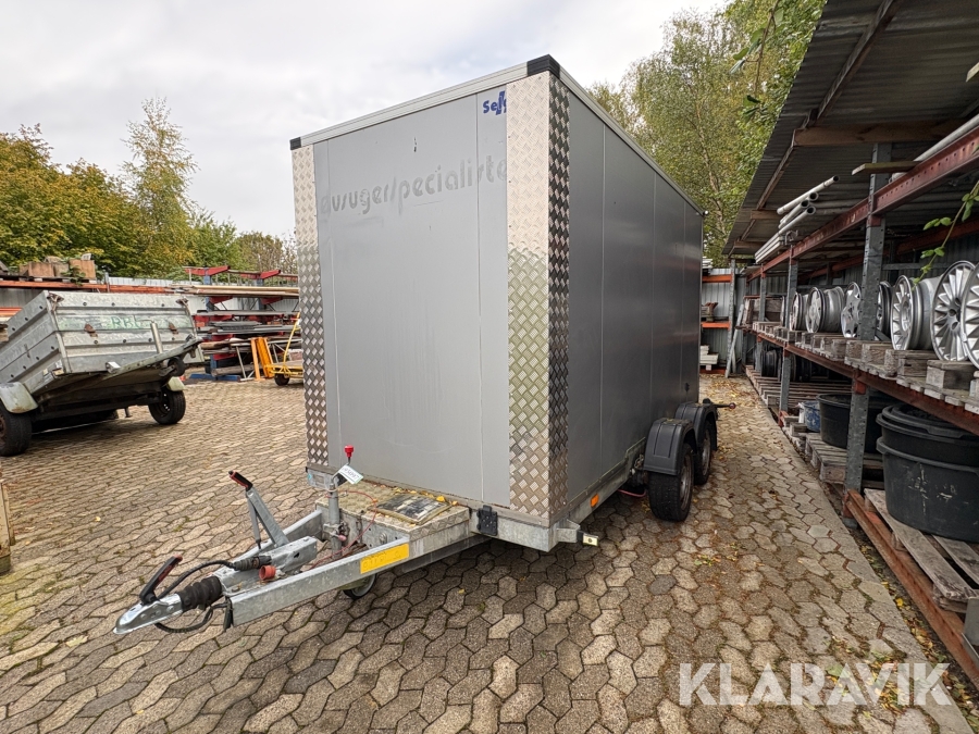 Maskintrailer Vezeko R2B2X med tip