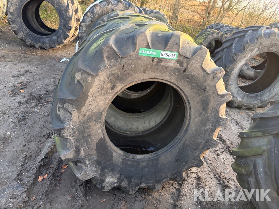 Landbrugsdæk Michelin  + Kleber 600/70R28 4 styk