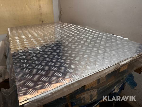 Dørkplader i aluminium , skridsikre - 10 stk.