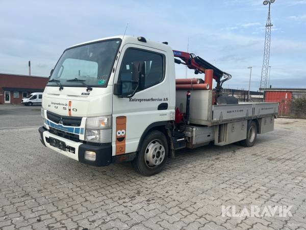 Lastbil Fuso Canter 7C15 Eco Hybrid med kran