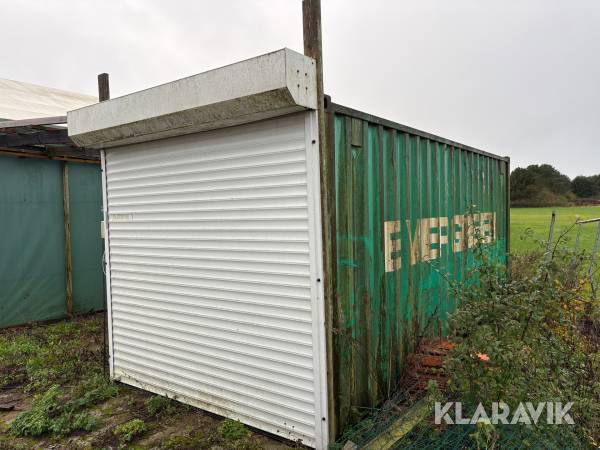 Container med rulleport