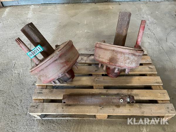 2 vognnav med bremser FAD 450 mm / 8 x 105 mm