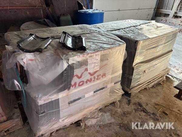 Teglsten Monier Sort blank