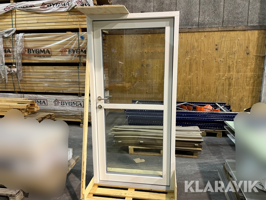 Yderdør 3 lags træ/alu - 1 styk