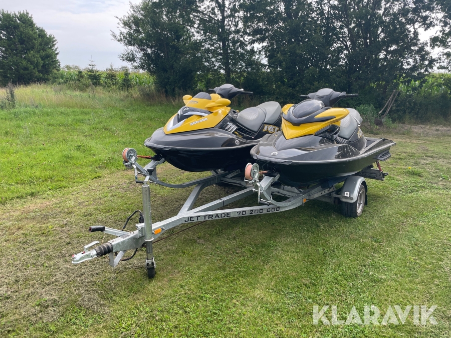 Vandscootere Sea-Doo RXP215 + RXT215 - 2 styk med trailer