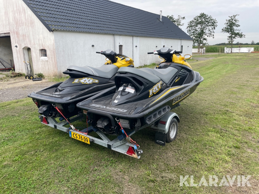 Vandscootere Sea-Doo RXP215 + RXT215 - 2 styk med trailer