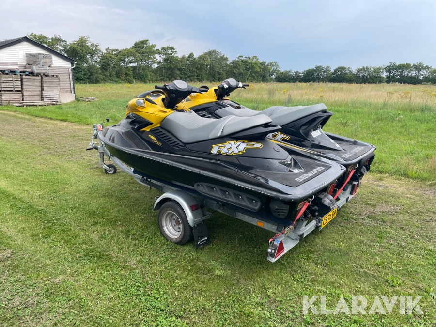 Vandscootere Sea-Doo RXP215 + RXT215 - 2 styk med trailer