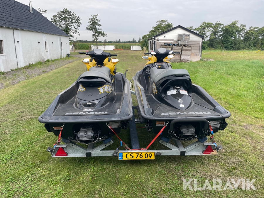 Vandscootere Sea-Doo RXP215 + RXT215 - 2 styk med trailer